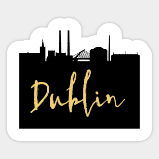 DUBLIN IRELAND DESIGNER SILHOUETTE SKYLINE ART Sticker